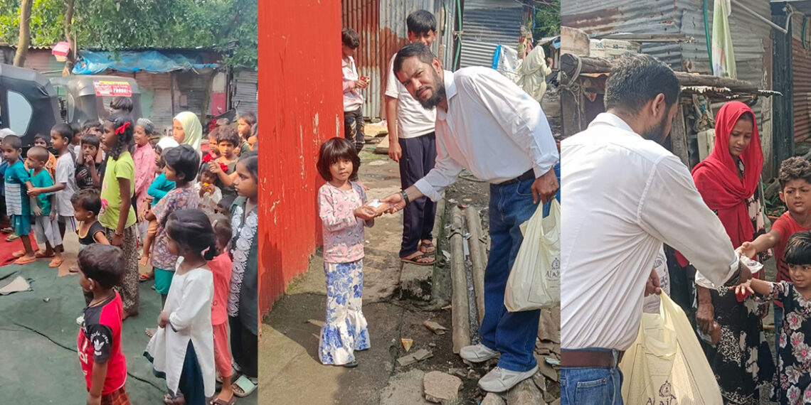 महात्मा गांधी जयंती पर मुस्लिम वेलफेयर एसोसिएशन का सेवा अभियान, मुंब्रा-कौसा के जरूरतमंद बच्चों में फूड पैकेट्स का वितरण